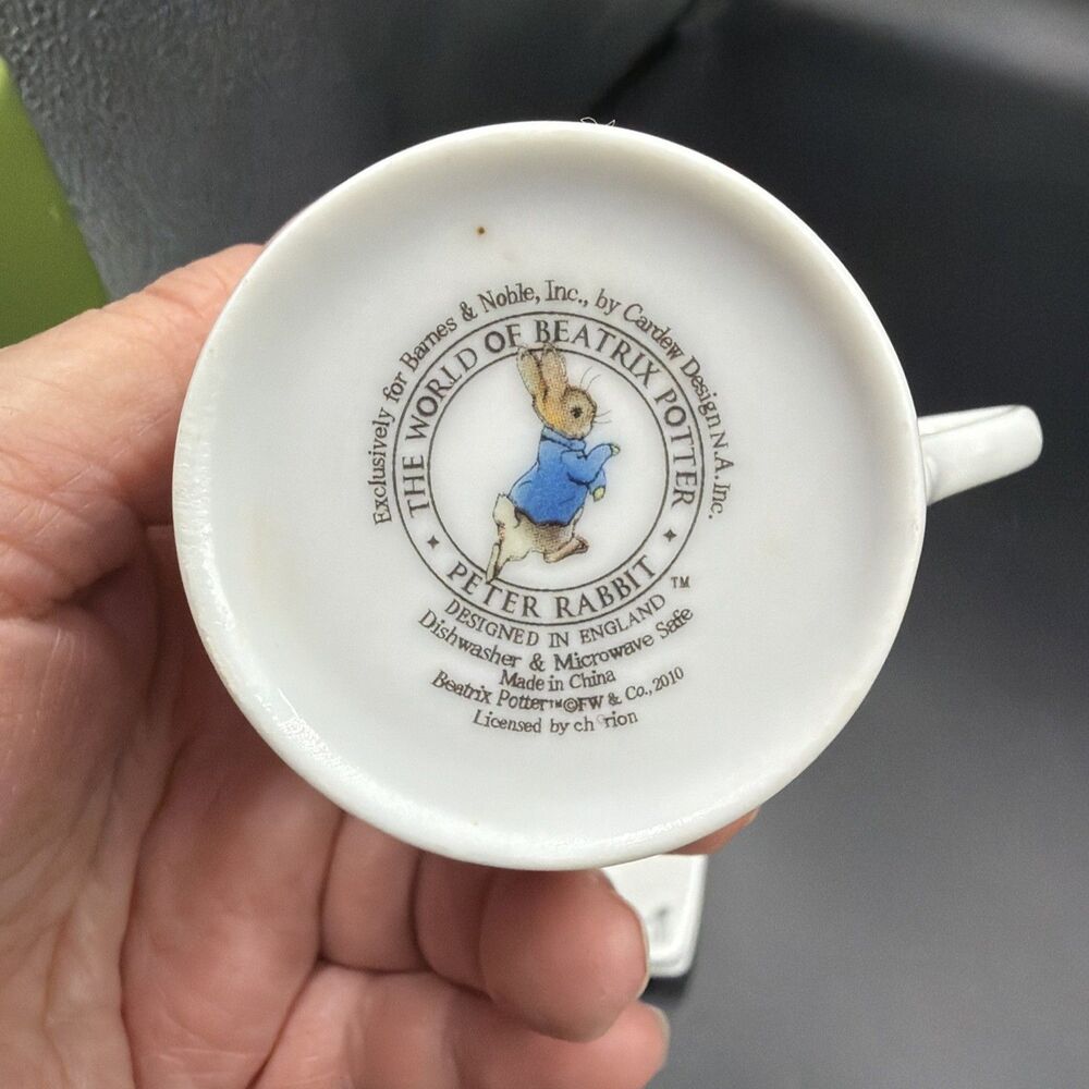 2010 Peter Rabbit Tea Party Set for Two Beatrix Potter. Made/England. Good Cond. - Picture 16 of 16